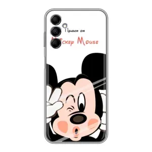 Эксклюзивный чехол для Samsung Galaxy M14 (M146) (AlphaPrint - Мультяшные) (Маус Микки)