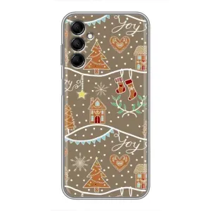 Новорічні, Святкові Чохли для Samsung Galaxy M14 (M146) - 2024 год (Новорічні пряники)