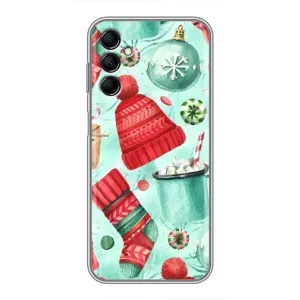 Новорічні Чохли для Samsung Galaxy M14 (M146) (VPrint) (Одяг НР)