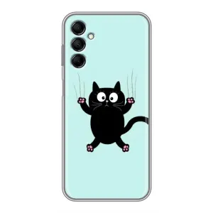 Чохол з принтом для Samsung Galaxy M14 (M146) (AlphaPrint) Модні коти (Падаючий кіт)