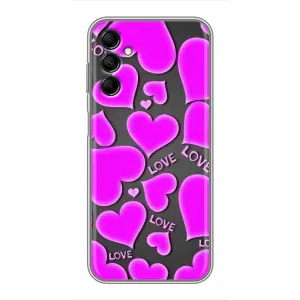 Чехлы для любимой на Samsung Galaxy M14 (M146) (VPrint) (Pink hearts)
