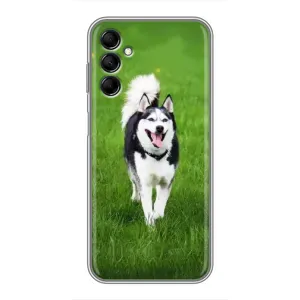 Чохол з Хаскі Samsung Galaxy M14 (M146) - (AlphaPrint) (Радісний Хаскі)