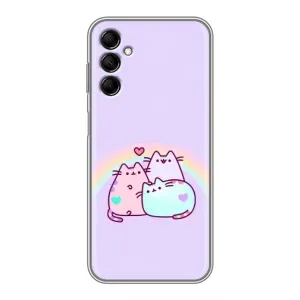 Чохол на Samsung Galaxy M14 (M146) з Котиками (VPrint) (Радужний котик)