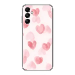 Чохол з розовим принтом для Samsung Galaxy M14 (M146) (Рожеві сердечки)