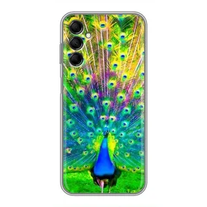 Чохол з пташками на Samsung Galaxy M14 (M146) (VPrint) (Яскравий Павлин)