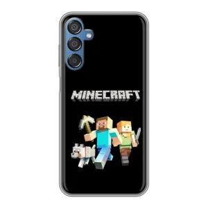 Чехол Майнкрафт на Samsung Galaxy M15 (M156) (AlphaPrint) Minecraft (герои Minecraft)