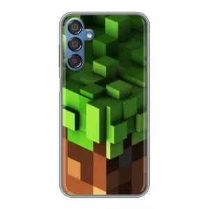 Чехол Майнкрафт на Samsung Galaxy M15 (M156) (AlphaPrint) Minecraft (текстура Майнкрафт)