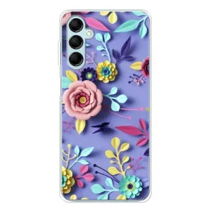 Чехлы с Цветами для Samsung Galaxy M16 (VPrint) (Цветочный дизайн)