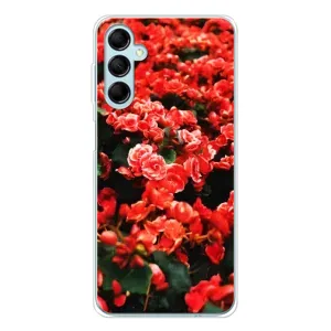 Чехлы с Цветами для Samsung Galaxy M16 (VPrint) (Цветы красные)