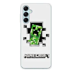 Чехол Майнкрафт на Samsung Galaxy M16 (AlphaPrint) Minecraft (крипер Майнкрафт)