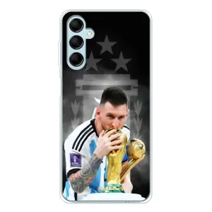 Чехлы для Samsung Galaxy M16 (Leo чемпион) (AlphaPrint) (Месси Чемпион)