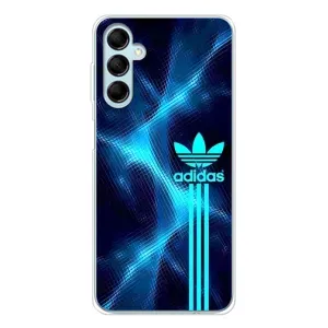 Чехлы Адидас для Samsung Galaxy M16 (AlphaPrint) (Синий Адидас)