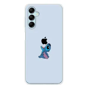 Чехол с принтом Стич на Samsung Galaxy M16 (Stitch apple)
