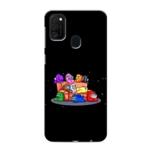 Чехол Амонг Ас для Samsung Galaxy M21 (AlphaPrint) (Амонг-ас)