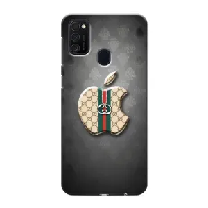 Чехлы ГУЧЧИ для Самсунг М21 (AlphaPrint) (Apple gucci)