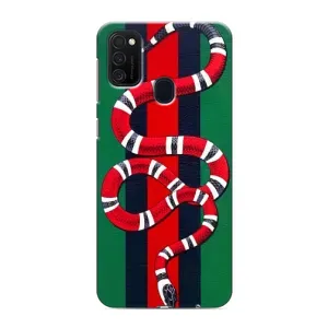 Чехлы ГУЧЧИ для Самсунг М21 (AlphaPrint) (Gucci змия)