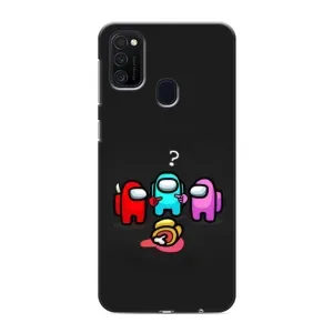 Чехол Амонг Ас для Samsung Galaxy M21 (AlphaPrint) (Импостер)