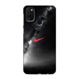 Чохол для Samsung Galaxy M21 - з принтом Найк (AlphaPrint) (Найк червоний)