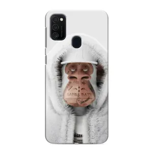 Чехлы с Обезьянами NFT для Samsung Galaxy M21 (AlphaPrint) (обезьяна NFT в тату)