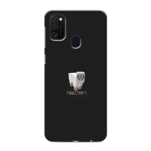 Чехол Майнкрафт на Samsung Galaxy M21 (AlphaPrint) Minecraft (Овечка Майнкрафт)