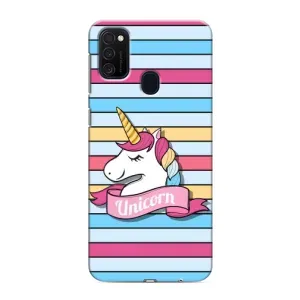 Чехол для Самсунг М21 - (Единорожки - Новинки) (AlphaPrint) (Unicorn)