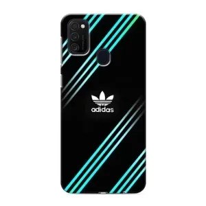 Чохли Адидас для Samsung Galaxy M21s (AlphaPrint) (Адідас з полосами)