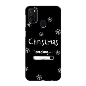 Рождественские, Праздничные Чехлы для Самсунг М21s (Christmas loading)