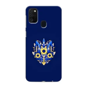 Чехлы для Samsung Galaxy M21s  Укр. Символика (AlphaPrint) (Цветочный Герб)