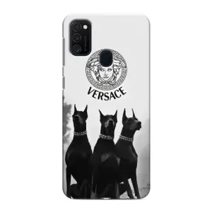 Чехлы VERSACE для Самсунг М21s (PREMIUMPrint) (Доберман Версаче)