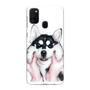 Чохли з собаками для Samsung Galaxy M21s (VPrint) (Радісний Хаскі)
