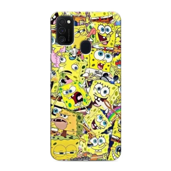Чохол з принтом «Емоції Спан Боба» для Samsung Galaxy M21s Чохол з принтом «Емоції Спан Боба» для Samsung Galaxy M21s