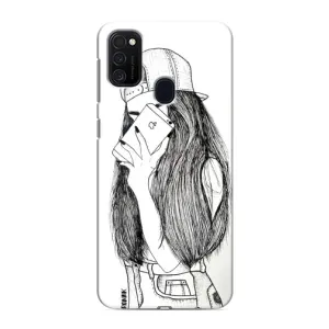Чехол с печатью для Samsung Galaxy M21s - (Мода) (AlphaPrint) (Фото девочки)