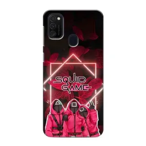 Чехол Гра в кальмара для Samsung Galaxy M21s (Охранники Игра кальмара)