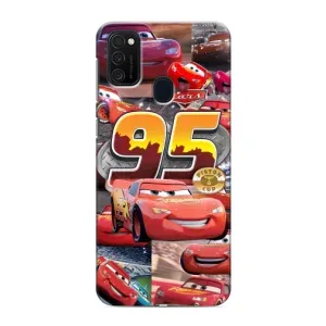 Силиконовый чехол Маквин для Samsung Galaxy M21s (Коллаж Молния Маквин)