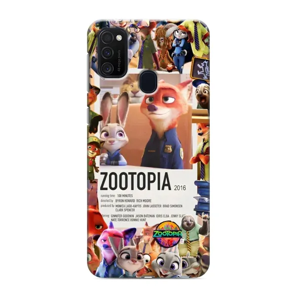 Чехол с принтом «Постер Зверополис» для Samsung Galaxy M21s