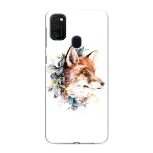 Чохли з картинкою Лисичка для Samsung Galaxy M21s (VPrint) (Лиса в квітах)