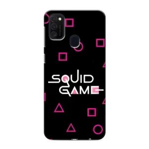 Чехол Гра в кальмара для Samsung Galaxy M21s (Паттерн Игра кальмара)