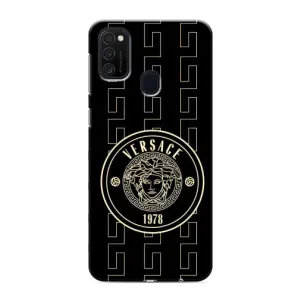 Чехлы VERSACE для Самсунг М21s (PREMIUMPrint) (Лого Версаче)