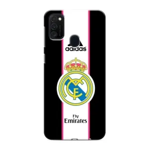 Чехол для Samsung Galaxy M21s с принтом Реал Мадрид (Лого Real Madrid)