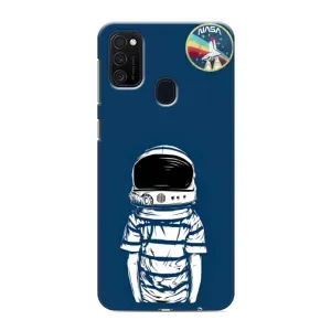 Чохол NASA для Samsung Galaxy M21s (AlphaPrint) (Хлопчик в шоломі)