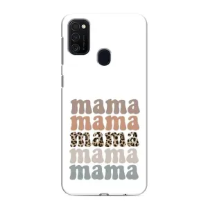 Чехлы для мамы на Samsung Galaxy M21s (Текстовый коллаж мама)