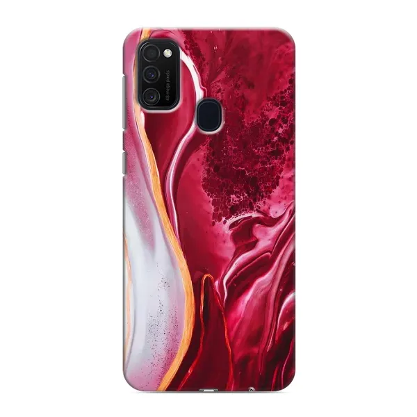 Чохол з принтом «Мрамор червоний» для Samsung Galaxy M21s Чохол з принтом «Мрамор червоний» для Samsung Galaxy M21s