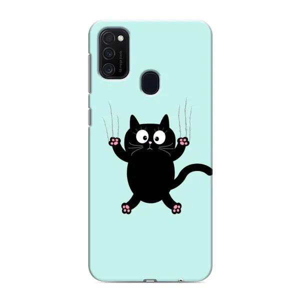 Чохол з принтом «Падаючий кіт» для Samsung Galaxy M21s