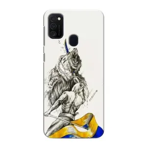 Чехлы Доброго вечора, ми за України для Самсунг М21s (AlphaPrint) (Победа)
