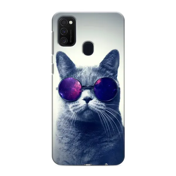 Чохол з принтом «Стильний кіт» для Samsung Galaxy M21s