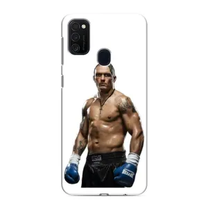 Чохол з картинкою Олександр Усик для Samsung Galaxy M21s (Усик на білому)