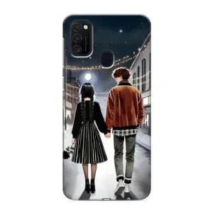 Чехол с дизайном Венздей 2 на Samsung Galaxy M21s (Уэнздей и Тайлер)