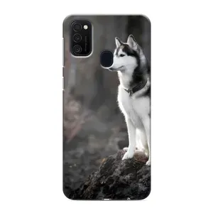 Чехол с Хаски для Samsung Galaxy M21s - (AlphaPrint) (Верный пес)