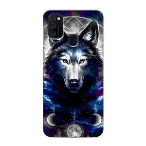 Защитные чехлы для Самсунг М21s (AlphaPrint) (ХИТ продаж) ВОЛК (Волк)