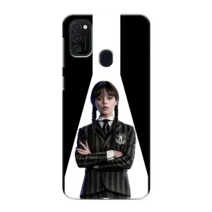 Чехлы Венсдей на Samsung Galaxy M21s Уэнсдей (AlphaPrint) (W-Wednesday)